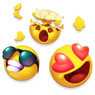 Laimesta emoji – Bubbles