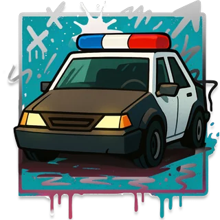 Policijas auto – Chicken Royal