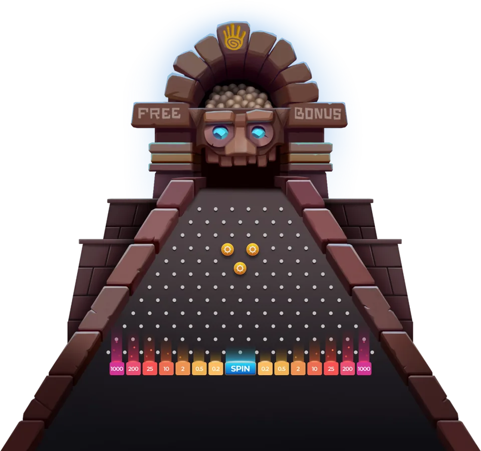 Spēles laukums – Plinko AZTEC